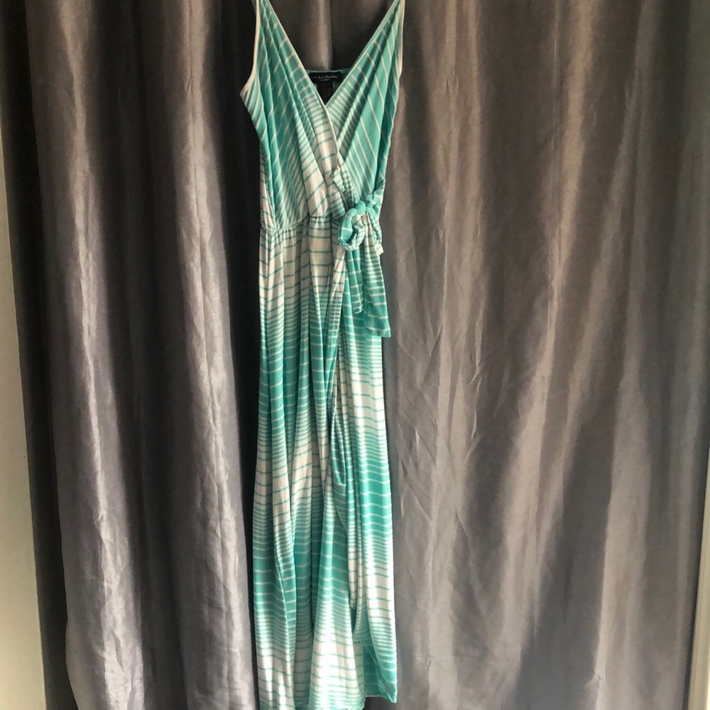 High low striped dress